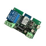 MHCOZY Módulo De Relé De Interruptor Inteligente Sem Fio Wifi Para Casa Inteligente 5V 5V-12V- Ba Aplicado Para Controle De Acesso- Ligar Pc- Porta De Garagem -Aplicativo Smart Life De 1 Canal-