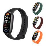 Mi Band 9 Tela Amoled Versão Global Em Português Caixa Preto Pulseira Preto Bisel Preto