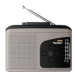 Mibee 234 Toca-fitas Portátil Rádio Am Fm Conversor De Fita Cassete Para Mp3 Gravador De Som Alto-falante Embutido Com Entrada Para Fone De Ouvido