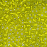 Miçanga 6 0 Amarelo Transparente 500 Gramas