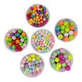 Miçanga Bola Perola Infantil P Pulseiras E Colares 6 Pacote Comprimento 6 Cor Colorida Diâmetro 6