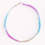 Miçanga Cristal Tie Dye Candy P Montar Colar Aprox 80 Pçs