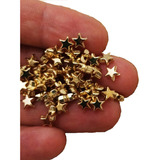 Miçanga Entremeio Estrela Dourada 5mm Pulseiras Infantil 15g