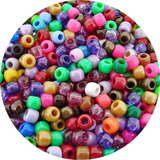 Miçangas Tererê Pulseiras Varias Cores 500gr 10mm Plástico
