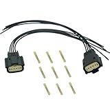 Micarun Conector De Farol De Halogênio HID De 4 Peças Plugue De Chicote De Fios Compatível Com Ford Escape Taurus F150 Mustang Expedition Transit Substituído 8u2z 14s411 TA