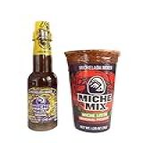 Miche-s-Mix Conjunto De Presente Original Michelada Mix- Frasco De 236 Ml Com Copo De 36 G Com Borda De Pimenta E Limão