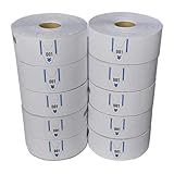 MICHELANGELO Kit 10 Bobinas De Senha Bico De Pato Azul 3 Dígitos 000 999 Para Uso Em Dispensador Manual De Senhas Cada Rolo Com 2 000 Senhas