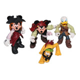 Mickey Minnie Donald E Pluto Piratas Do Caribe Exploradores