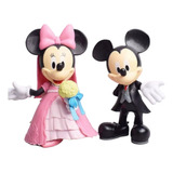  Mickey Mouse E Minnie 11 Cm Noivinhos Bolo De Casamento *