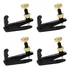 Micro Afinador Preto Dourado P/ Violino 4/4 Kit C/ 4