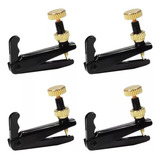 Micro Afinador Preto Dourado