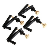 Micro Afinador Viola Preto/dourado (4 Peças)