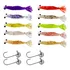 Micro Camarão Artificial Nano 4,5cm + Jig Head N.1 - 14pçs Cor Diversas