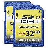 Micro Cartões SD Classe Central 10 Azul 32GB X 2
