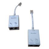 Micro Filtro Adsl Telefone Modem Internet Duplo Kit 2un 