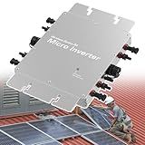 Micro Inversor Solar Inversor De LigaçãO à Rede à Prova D áGua De 1600 W Inversores De Energia De IdentificaçãO AutomáTica De 120 230 V Inversores De Liga De AlumíNio