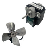 Micro Motor Ventilador 1 100 Metalfrio Hélice Aluminio 127v