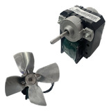 Micro Motor Ventilador 1 100 Metalfrio Hélice Aluminio 127v
