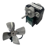 Micro Motor Ventilador 1 100 Metalfrio Hélice Aluminio 127v