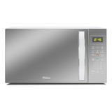 Micro ondas 25l Philco Espelhado Branco 1100w Pmo28e 127v