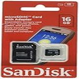 Micro SDHC 16GB Sandisk Original Lacrado Adaptador Gratis