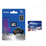 Micro Sdxc Cartao Memoria Netac 256gb U3 Classe 10 Fullhd 4k