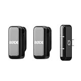 Micro Sem Fio RØDE Microfone Sem Fio Compacto Dois Microfones Com Capa De Carregamento Para Criação De Conteúdo De Smartphone USB C Preto
