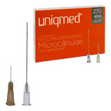 Microcânula cânula 27g X 40mm C Agulha Auxiliar 26g Unid 
