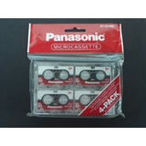 Microcassette Panasonic Pack / 4 Fitas Mc-60 Min Virgens 