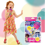 Microfone Barbie Com Luzes Sons E