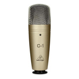 Microfone Behringer C 1condensador Cardioidedourado