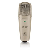 Microfone Behringer C-1u Cardioide - Condensador - Usb