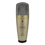 Microfone Behringer C-1u Condensador Cardióide Dourado