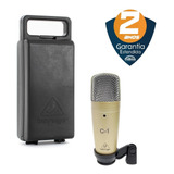 Microfone Behringer Profissional C 1 Condensador Dourado