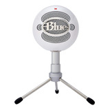Microfone Blue Snowball Ice Condensador Cardióide Branco