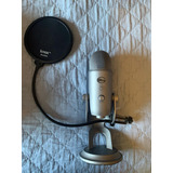 Microfone Blue Yeti Series Yeti Prata Pouco Uso