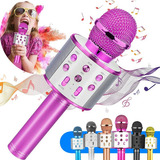 Microfone Bluetooth Karaoke Sm Fio Youtube Muda Voz Infantil Cor Prata