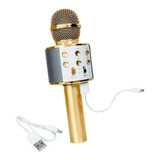 Microfone Bluetooth Karaoke Youtuber Gravador Com Som Ws 858