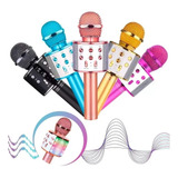 Microfone Bluetooth Youtuber Sem Fio Karaoke Cores Infantil