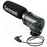 Microfone Boom Câmera Saramonic Sr m3 C Saída P2 Preto