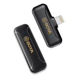 Microfone Boya iPhone By wm3t2 d1 Lavalier Omnidirecional Cor Preto