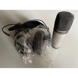 Microfone C01 Condensador E Fone Sr850