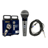 Microfone Cardioide Dylan Dls-8 Profissional Estojo Chave On