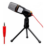 Microfone Com Fio Condensador Sf 666 Estudio Pc Cabo Xlr