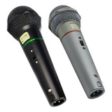 Microfone Com Fio Duplo