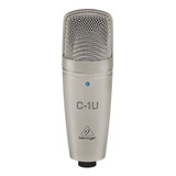 Microfone Com Usb Pc Mac Live Streamer Podcast Behringer C1u