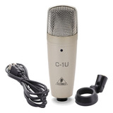 Microfone Condensador Behringer C 1u Metal