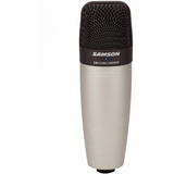 Microfone Condensador C01 Samson Supercardioide Com Maleta