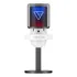 Microfone Condensador Gamer Force One Hero Rgb Branco