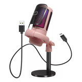 Microfone Condensador Gamer Rgb Live Stream